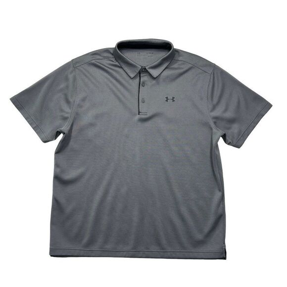 Under Armour Men's Gray Tech Polo - Picture 1 of 10